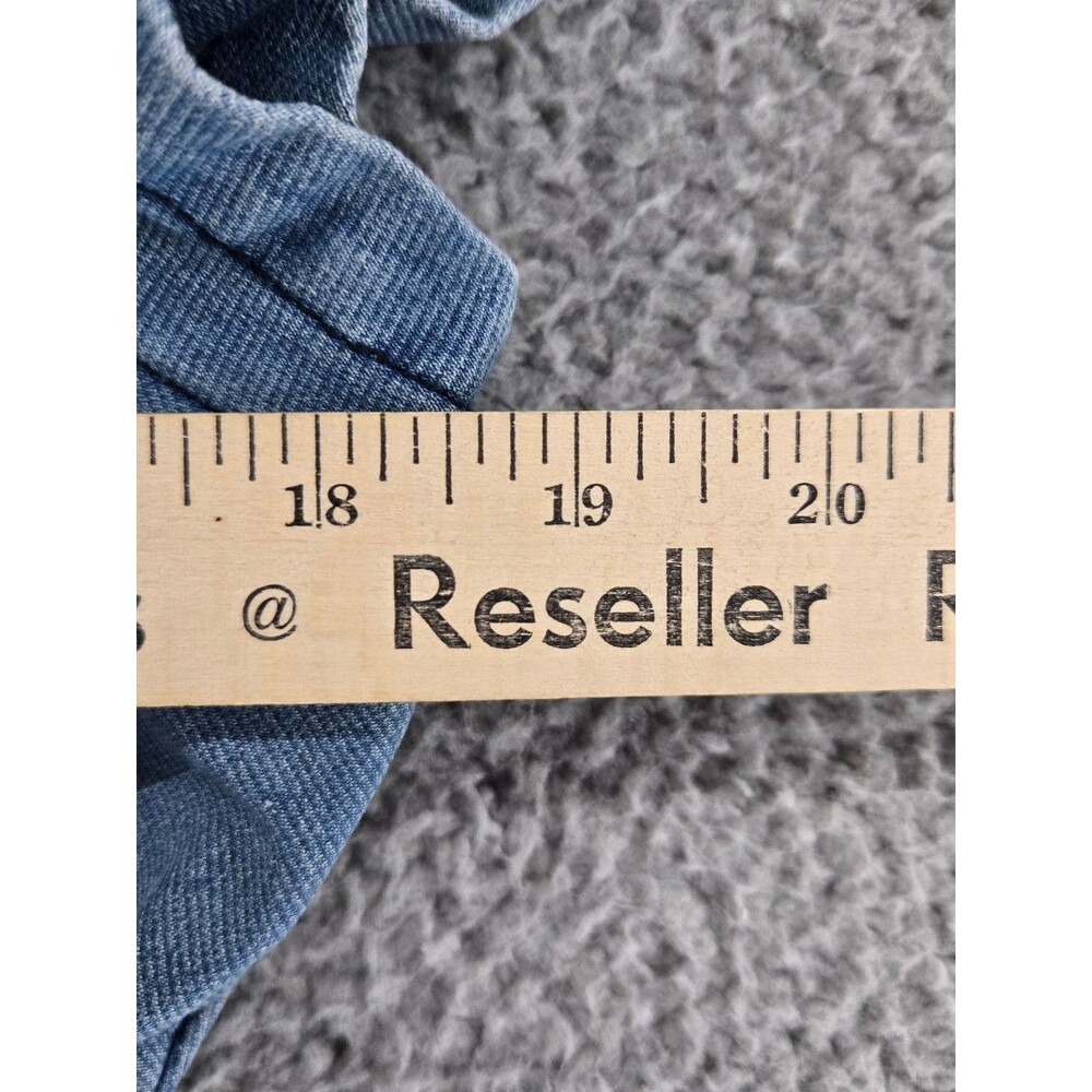 Guess Women's Denim Dress Medium Y2K Vintage Button Front Pocket - Picture 6 of 7